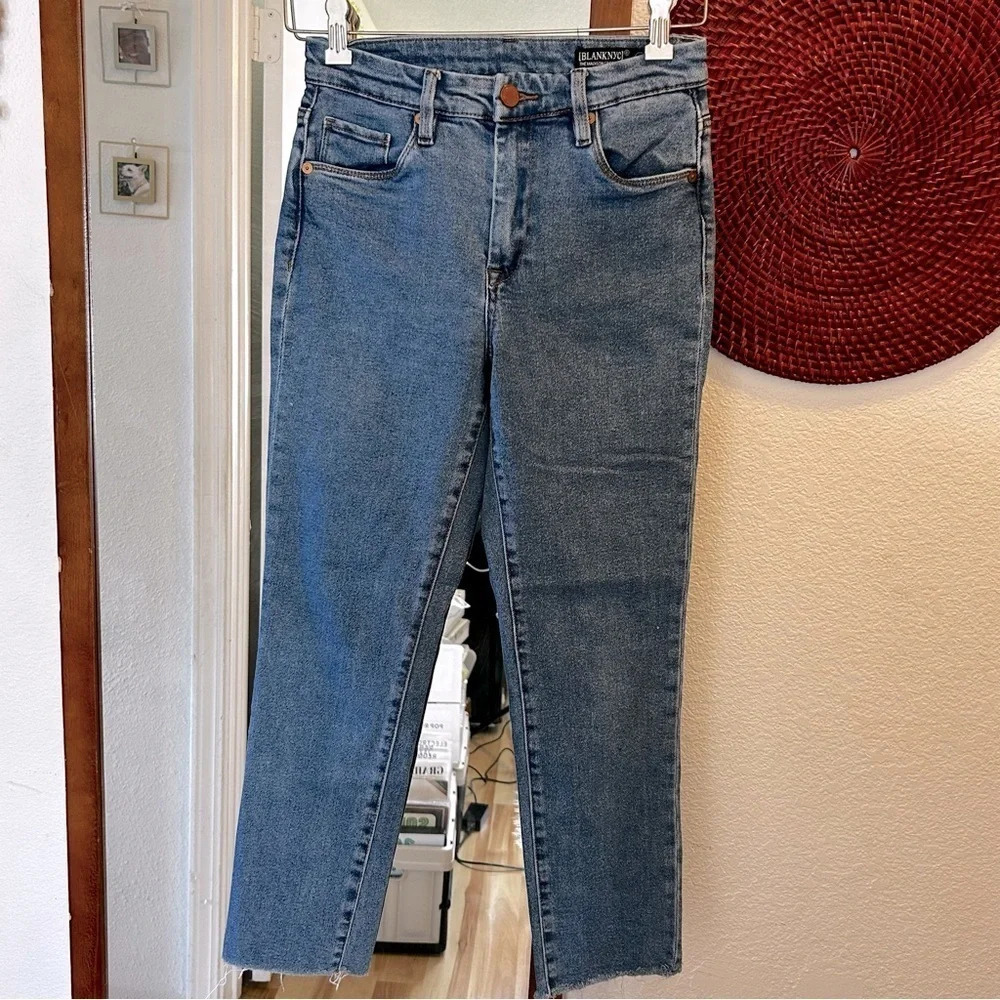 BlankNYC Medium Wash The Madison Crop High Rise Ankle Skinny Jeans - size 27